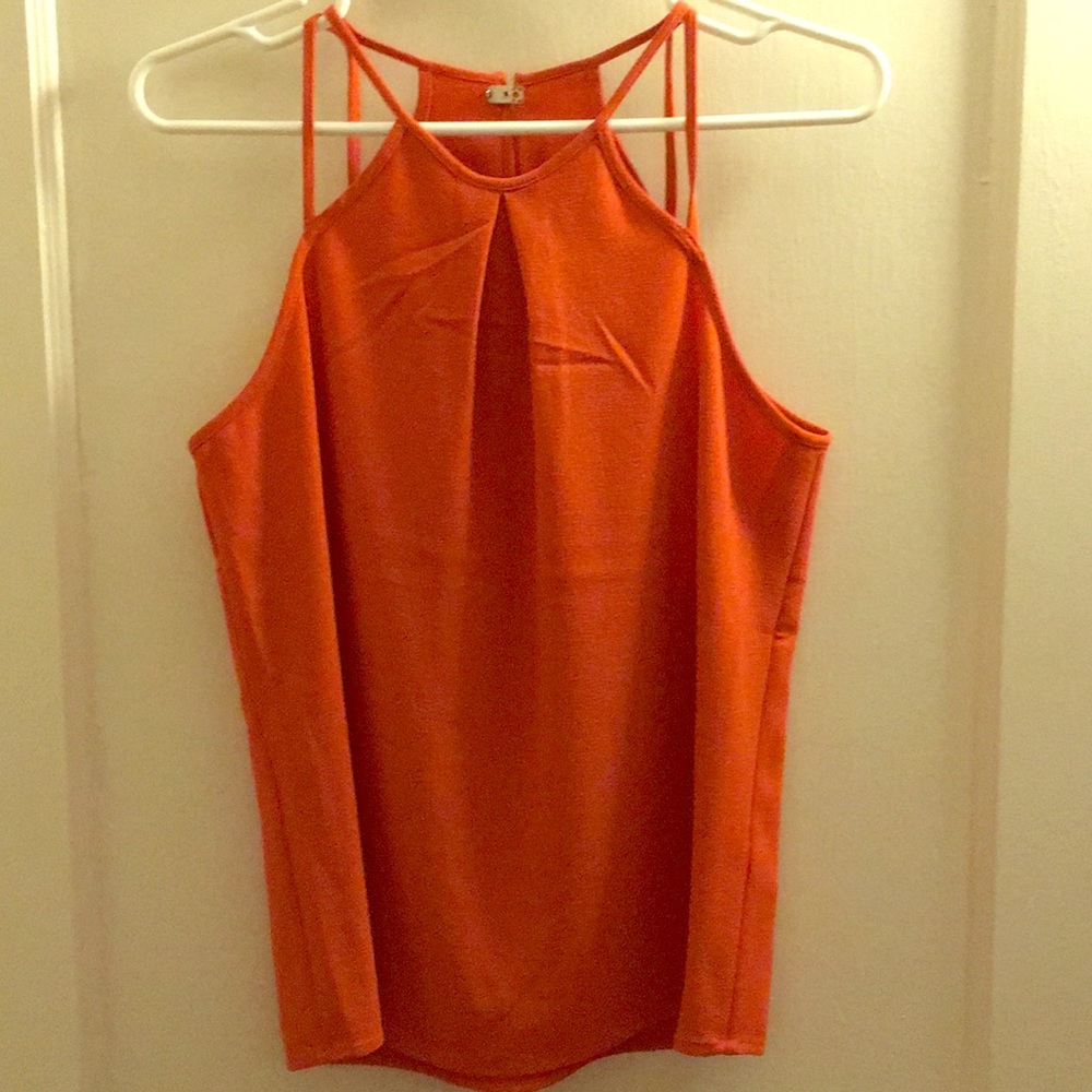 H&M women orange strappy cami top, size 4